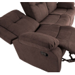 Diivan DIXON 3-kohaline recliner, pruun