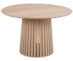 Söögilaud CHRISTO D120cm valge pigmenteeritud tammespoon