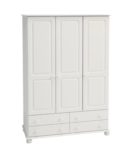 Riidekapp Richmond 130cm valge