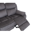 Diivan GENTRY 3-kohaline recliner 210cm, hall kangas