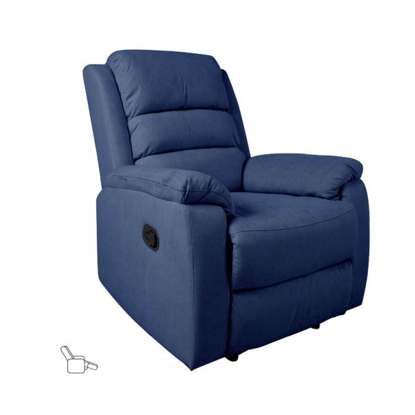 Tugitool MANUEL manuaalne recliner, tumesinine