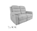 Diivan MIMI 2-kohaline elektriline recliner, helehall