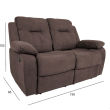 Diivan Dixon 2-kohaline recliner,pruun