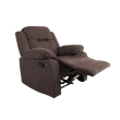 Tugitool DIXON recliner, pruun kangas