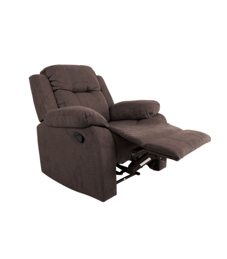 Tugitool DIXON recliner, pruun kangas