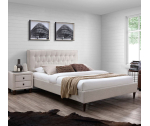 Voodi EMILIA 160*200cm, madratsiga HARMONY TOP, beez