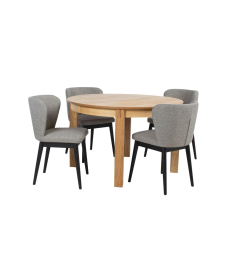 Söögilauakomplekt TAMM D120 Ümmargune laud +4 tooli