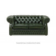 Nahkdiivan Chesterfield 2-kohaline L: 160cm