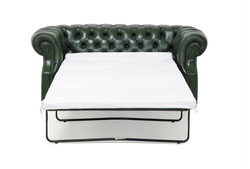 Nahast diivanvoodi Chesterfield 2-ne 175,5cm