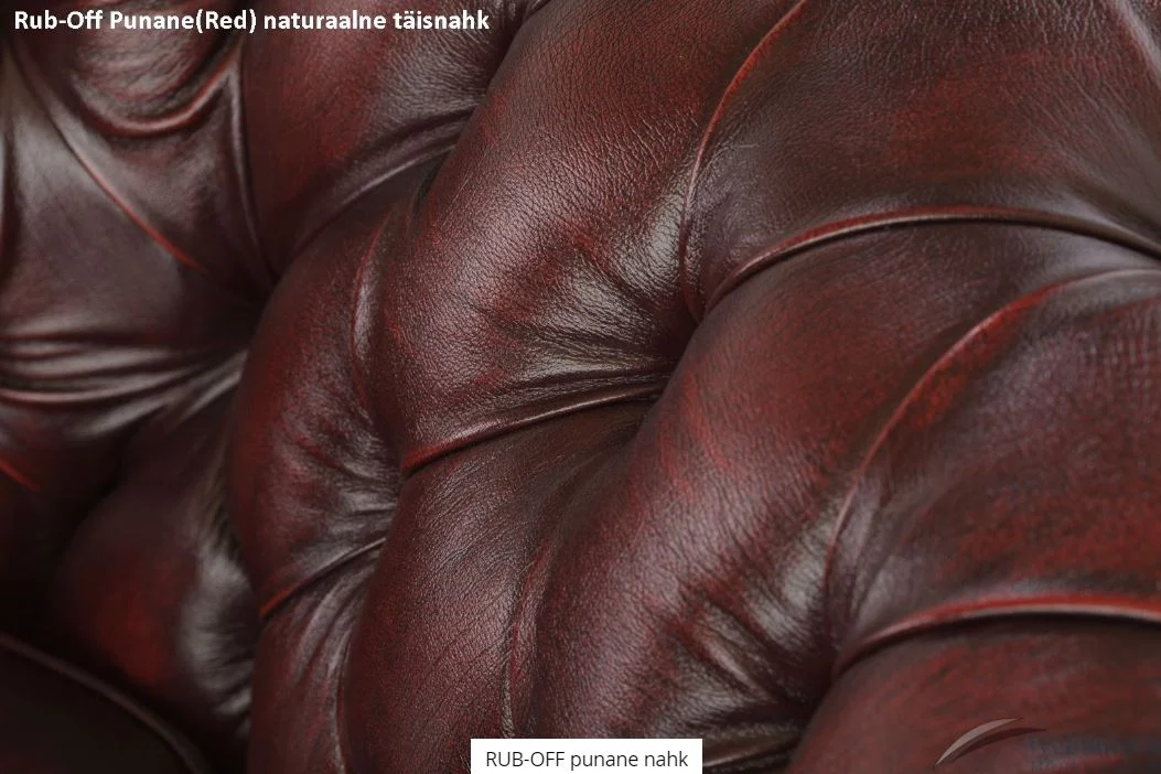 Diivan Chesterfield nahk L: 212cm
