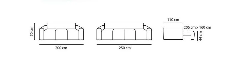 Diivanvoodi pesukastiga London 250cm