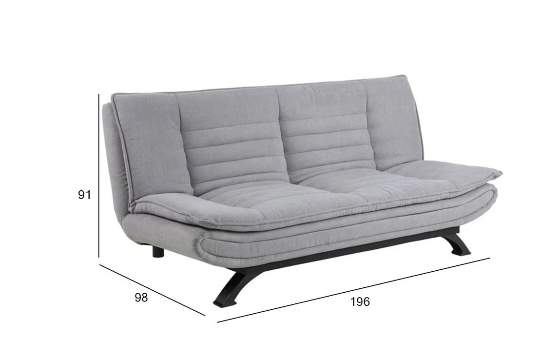 Diivanvoodi FAITH 196cm helehall