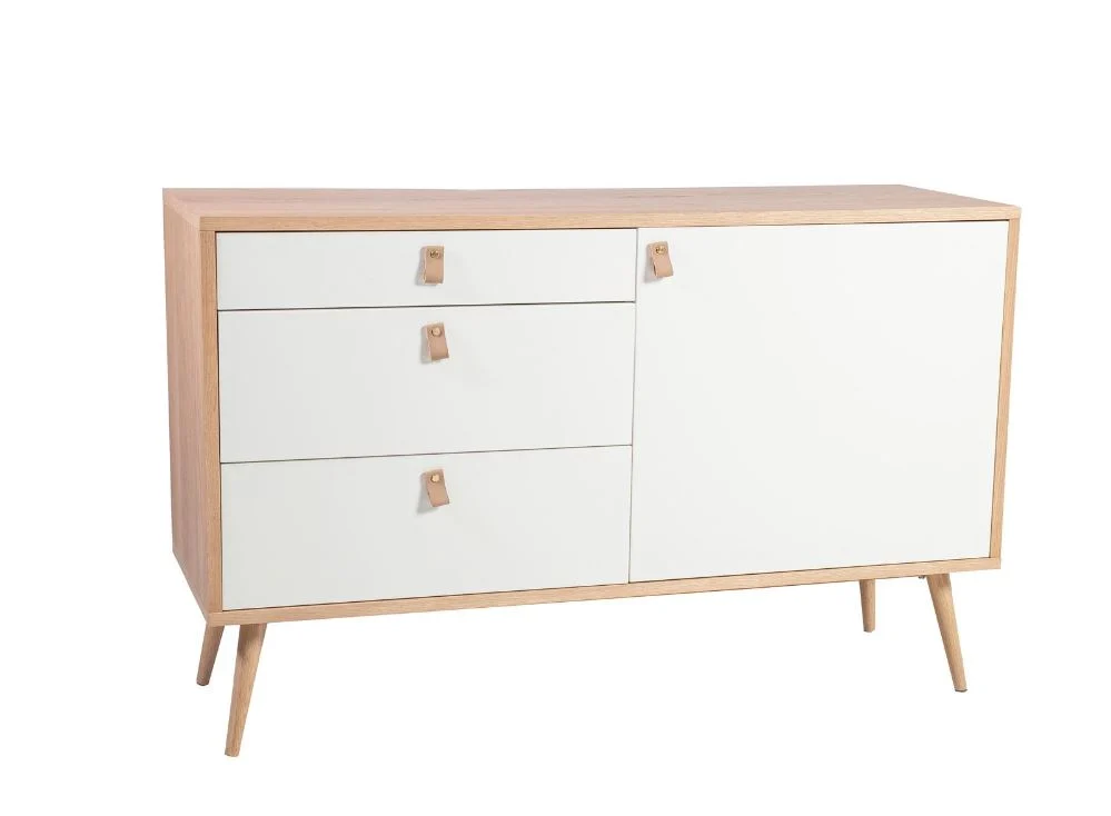 Kummut HELENA 120*40*75cm naturaalne/valge
