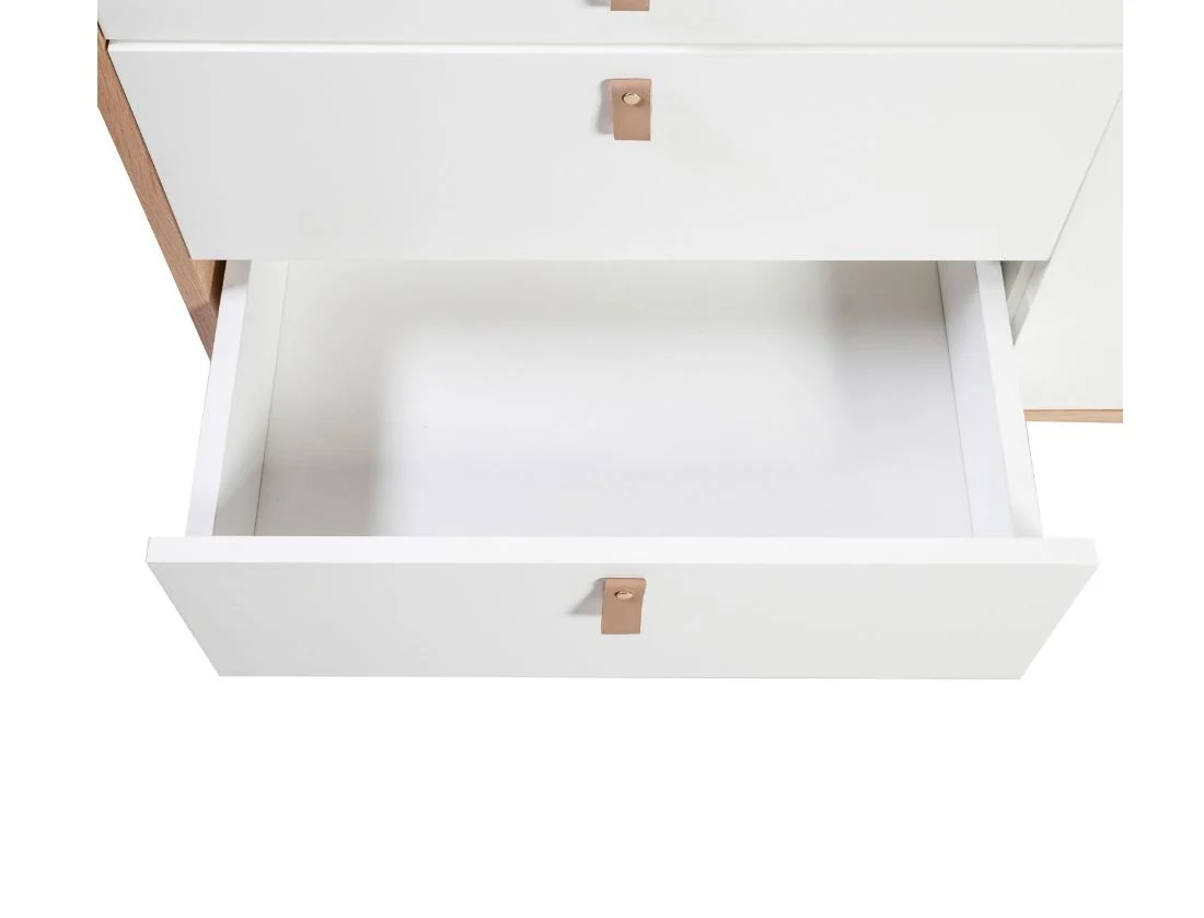 Kummut HELENA 120*40*75cm naturaalne/valge