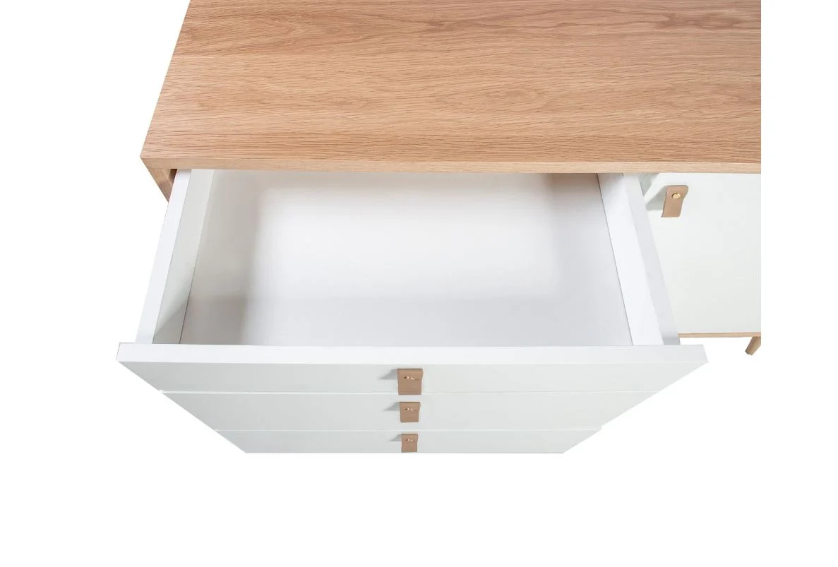 Kummut HELENA 120*40*75cm naturaalne/valge