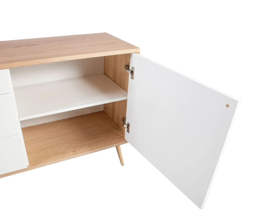 Kummut HELENA 120*40*75cm naturaalne/valge