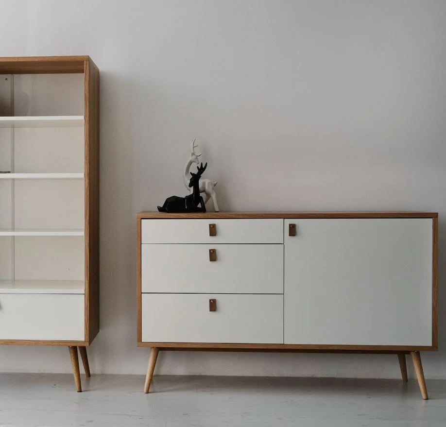 Kummut HELENA 120*40*75cm naturaalne/valge