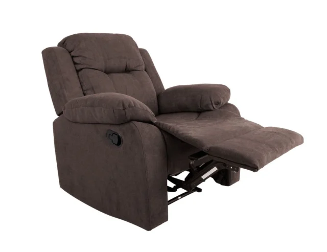 Tugitool DIXON recliner, pruun kangas