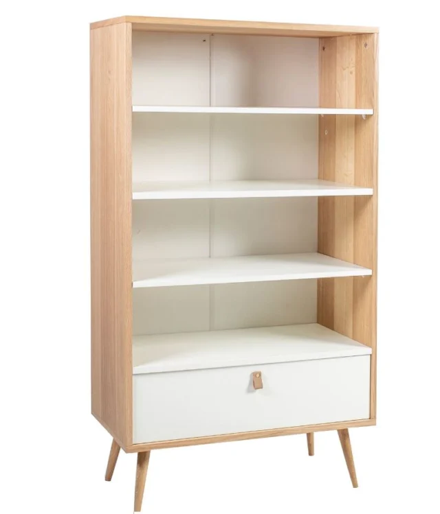 Riiul HELENA 80*40*140cm naturaalne/valge