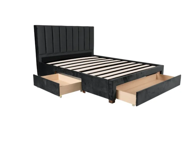 Voodi GRACE 160*200cm, tumehall
