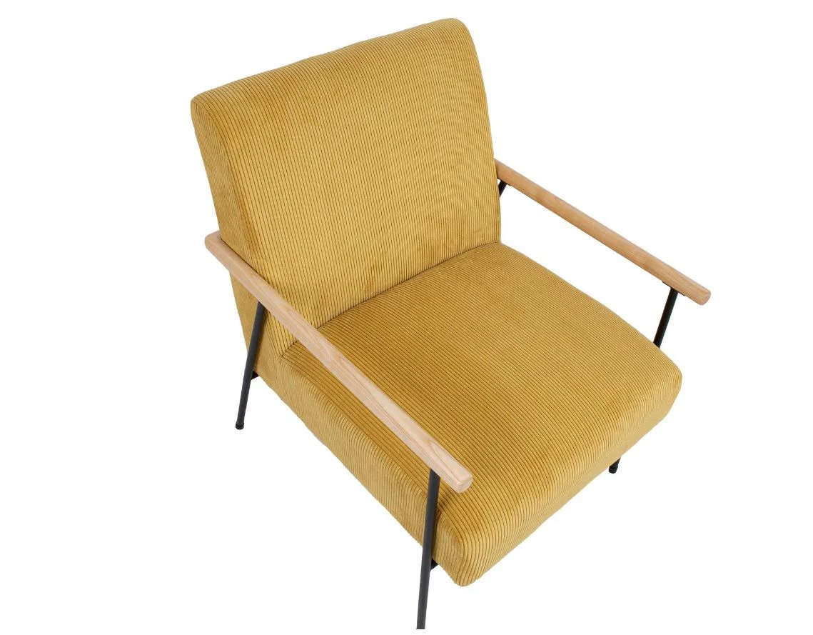 Tugitool JADE 63*75,5*H85,5cm kollane