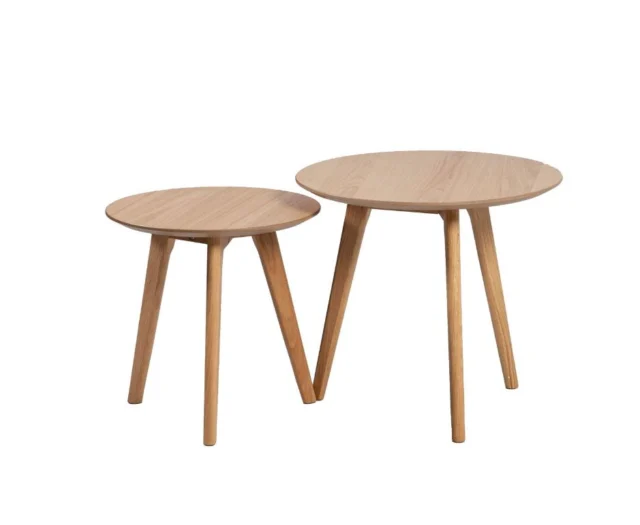 Abilaud HELENA 2tk komplektis D50*H45cm, D40*H40cm, tamm