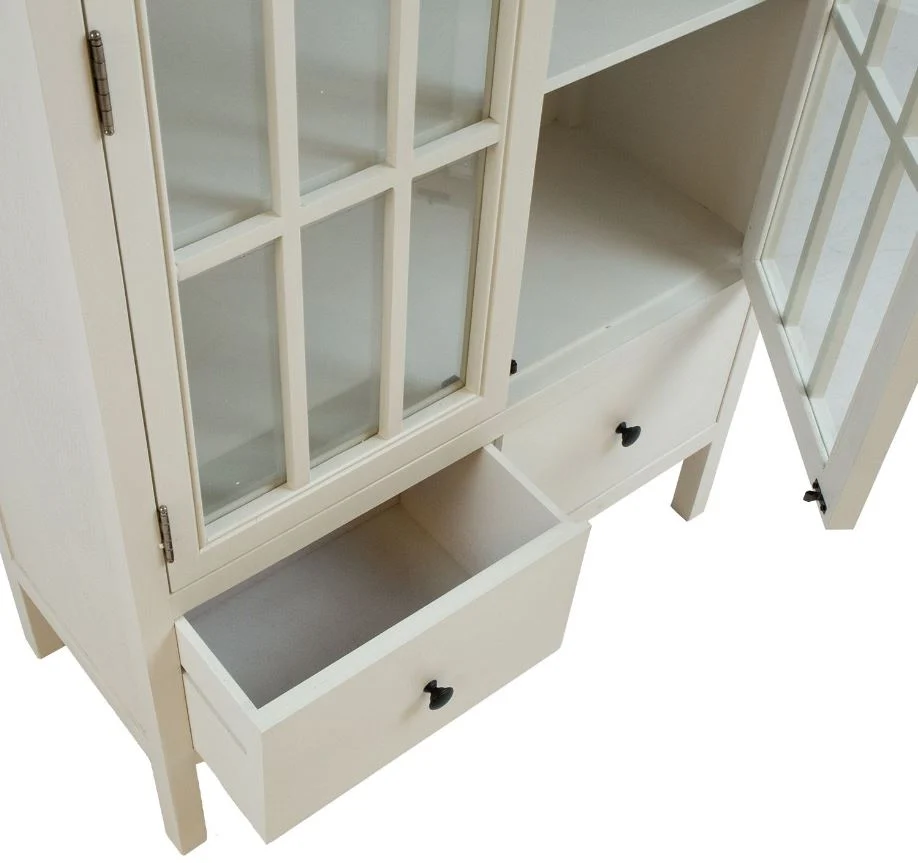 Vitriinkapp DEVON 80,5*35*H136cm valge
